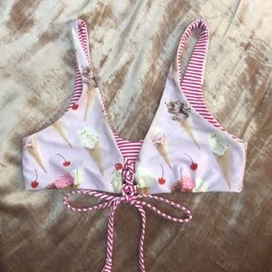 Ice cream cone bikini top